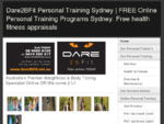 Dare2BFit Personal Training Sydney | FREE Online Personal Training Programs Sydney. Free health fi