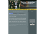 Daubert Genealogy Home Page Swastika Ontario Canada - Daubert Family Tree Index
