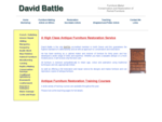 David Battle Furniture Maker, Antique Furniture Conservation, Restoration and Training, French Po