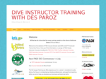 Scuba Diving Instructor Courses - Dive Instructor Training with Des Paroz