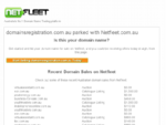 domainsregistration. com. au parked with Netfleet. com. au