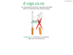 E-cigs. co. nz - Home to the best selection of e-cigarettes, e-cigars, e-pipes and natural e-flavo
