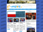 www. e-pingpong. pl - Portal o tenisie stolowym