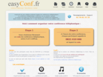 easyConf - Conférence téléphonique, réunion par téléphone, téléconférence, audio conférence, con