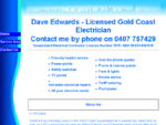 Dave Edwards Licensed Gold Coast Electrician