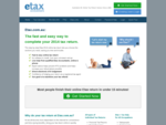 Etax 2013 Online Tax Return | Etax Accountants | Etax. com. au