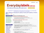 EveryLabel. com. au, Labels without Limits!