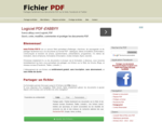 Fichier-PDF. fr - Partagez vos documents PDF sur le Web et les reacute;seaux sociaux