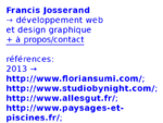 Francis Josserand → développement web et design graphique