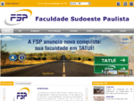 Faculdade Sudoeste Paulista Cursos de graduação e Pós-graduação