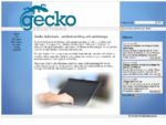 Webbutveckling, webdesign, sökmotoroptimering och ett brinnande intresse Gecko Solutions