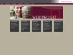 Homepage der WERTPROJEKT GmbH