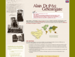 Alain Dupas généalogiste professionnel. Recherches généalogiques aux Archives Diplomatiques de Nan