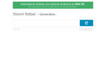 Slovní fotbal - Generátor