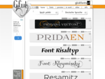 Free fonts made by Gluk