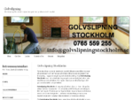 Golvslipning | Golvslipning Stockholm
