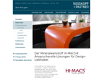 Rosskopf + Partner: Mineralwerkstoff HI-MACS® Eigenschaften – Farbkarte – Stärken und Struktur