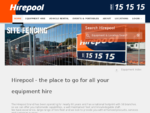 Hirepool - the place to go for all your equipment hire Hirepool