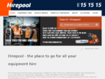 Hirepool - the place to go for all your equipment hire Hirepool