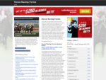 Horse Racing Forms - Horse Race Form Guides, Betting Odds and Tips