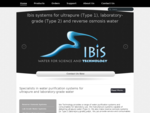 IBIS Technology | Water for science and technology specialists in water purification systems for u