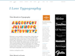 fonts, typefaces and all things typographical — I love Typography ILT