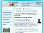 Inskrift - Kundanpassad webbdesign och Internetmarknadsföring