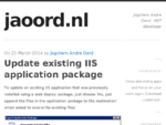 jaoord. nl - Jogchem Andre Oord, . NET developer