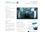 Mr Justin Hunt | Orthopaedic and Spinal Surgeon Melbourne | Anterior Hip Replacement Surgery | Hi