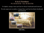 KG Furniture manufacturer of quality brass beds. Formerly known as Keruse and Gairdner