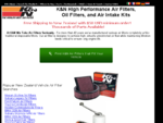 KN Air Filters, Oil Filters, and Air Intakes in New Zealand