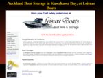 Boat storage South Auckland at Leisure Boats, Kawakawa Bay - Store your boat with Leisure.