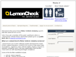LemonCheck - Motor Vehicle Industry ASP