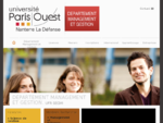 Université Paris Ouest | Département Management et Gestion - Nanterre La Défense