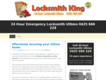 Locksmith Ultimo 0425 499 444 - 24 Hour Locksmiths Ultimo
