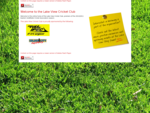 Lake View Cricket Club Kalgoorlie Home Page