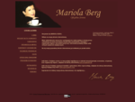 Mariola Berg - oficjalna strona artystki.