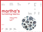 Marthaâs Furnishing Fabrics