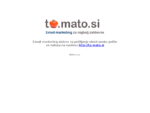 Email marketing sistem za pošiljanje elektronske pošte - to. mato. si