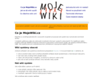 MojeWiki. cz - jednoduchý wiki systém