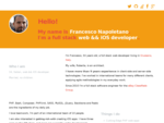 Francesco Napoletano, sviluppatore PHP e iOS - Napolux. com