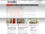 Nordic Dörrfabrik AB | dörrar, glaspartier, säkerhetsdörrar, ljuddörrar, dörrleverantör, ...