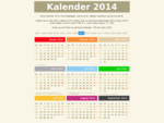 Norsk Kalender 2014 - med helligdager