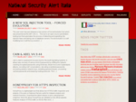 National Security Alert ITALIA