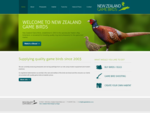 New Zealand Gamebirds | Pheasants, partridge, upland game, shooting, hunting, NZ, game preser