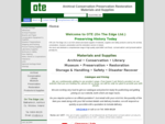 OTE | Archival | Conservation | Library | Museum | Preservation | Restoration | Acid-Free