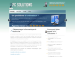 PC Solutions - Deacute;pannage informatique, Cours informatique, Conseil d'achat