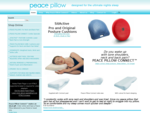 Memory foam pillow for neck pain and back pain. Peace Pillow Connect153;