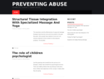 Preventing Abuse - Counselling, Support Therapy Advice