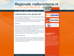 Regionale Radioreclame. nl | radioreclame een goede zet!